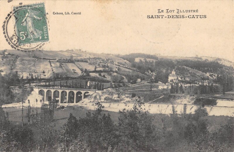 Carte postale ancienne Saint Denis Catus à Catus