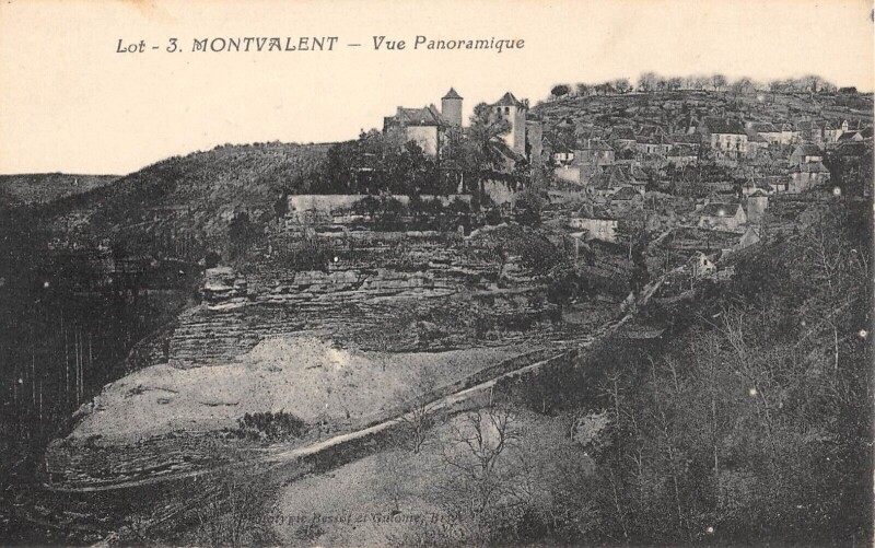 Carte postale ancienne Montvalent Vue Panoramique à Montvalent