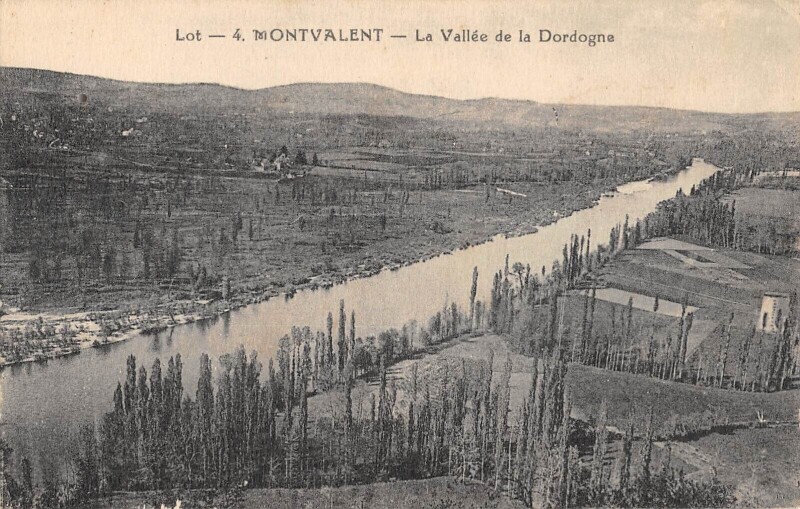 Carte postale ancienne Montvalent Vallee De La Dordogne à Montvalent