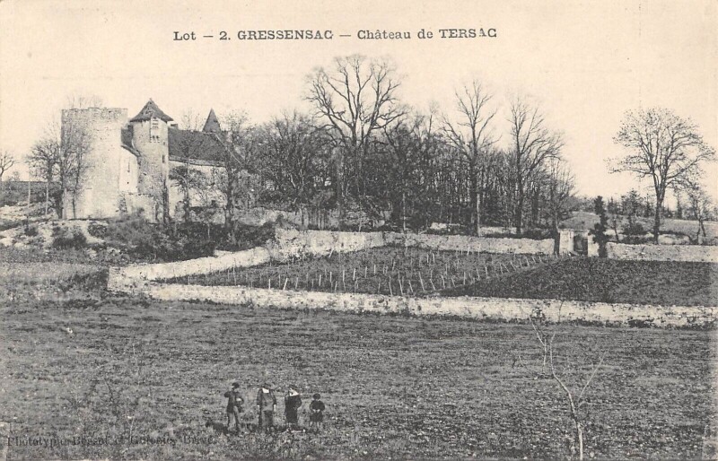 Carte postale ancienne Gressensac Chateau De Tersac