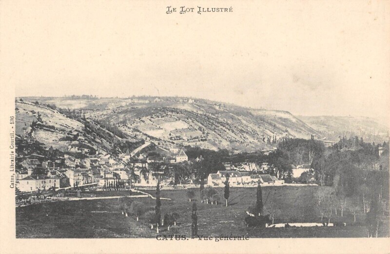 Carte postale ancienne Catus Vue Generale à Catus