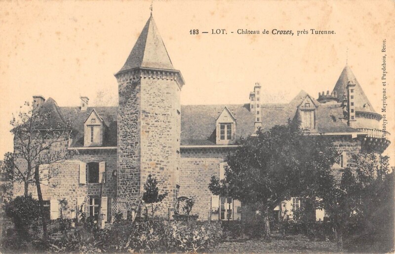 Carte postale ancienne Departement Du Lot Chateau De Crozes