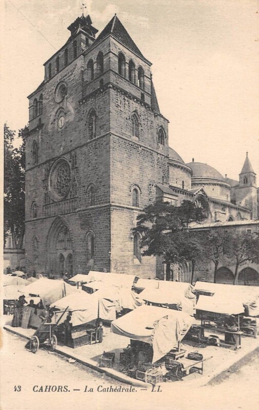 Carte postale ancienne Cahors La Cathedrale à Cahors