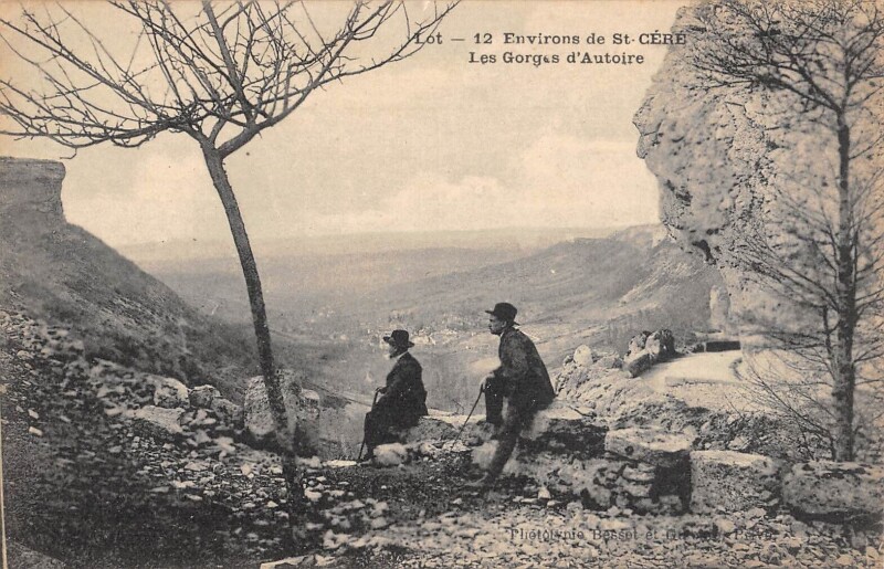 Carte postale ancienne Env.de Saint Cere Les Gorges D'Autoire à Autoire