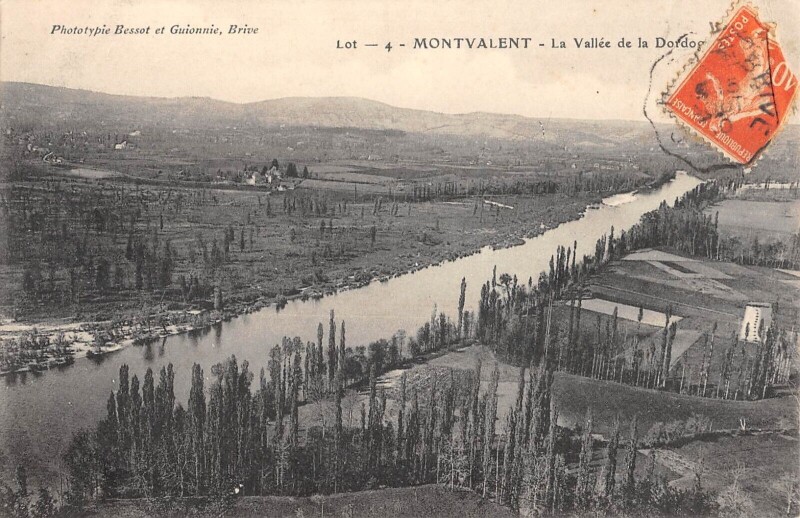 Carte postale ancienne Montvalent La Vallee De La Dordogne à Montvalent