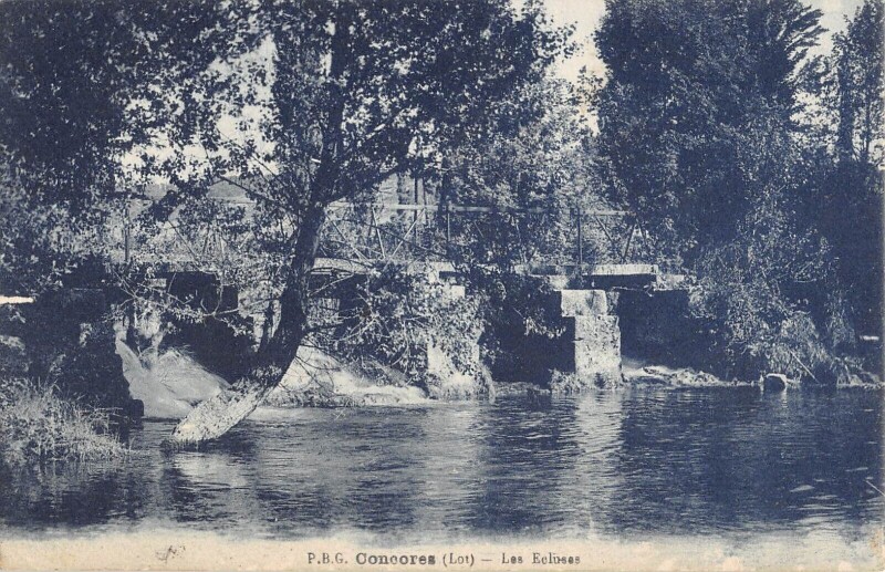 Carte postale ancienne Concores Les Ecluses