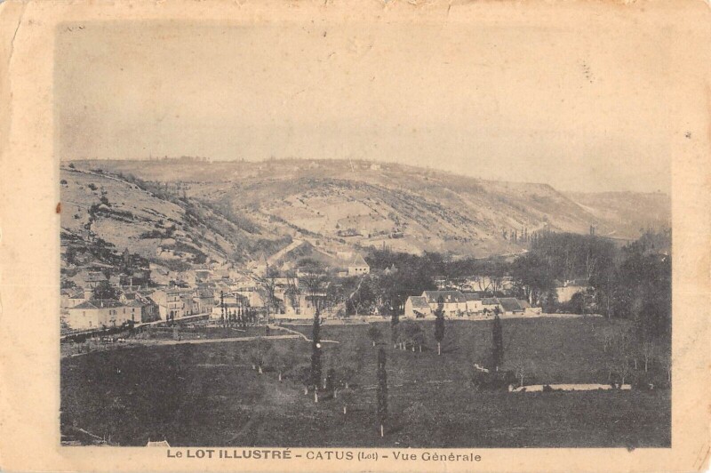 Carte postale ancienne Catus Vue Generale à Catus