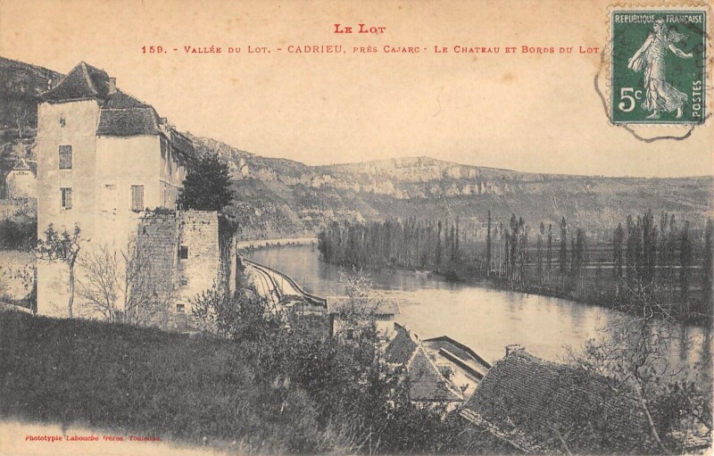Carte postale ancienne Cadrieu Pres Cajarc à Cadrieu
