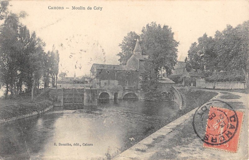 Carte postale ancienne Cahors Moulin De Coty à Cahors