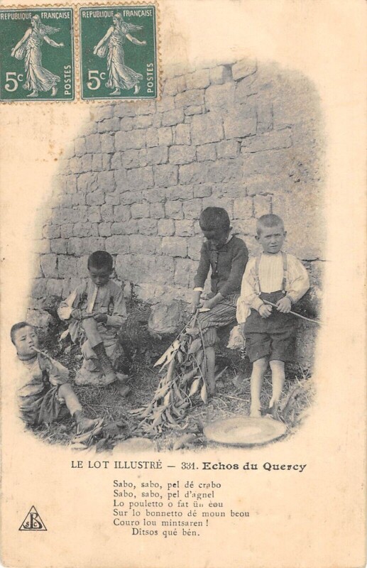 Carte postale ancienne Le Lot Illustre Echos Du Quercy