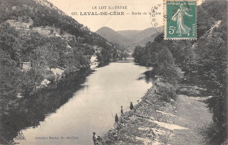 Carte postale ancienne Laval De Cere Bords De La Cere