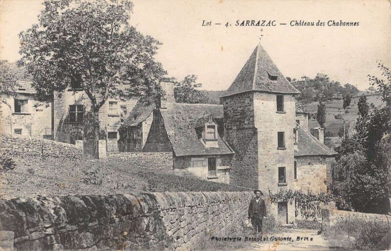 Carte postale ancienne Sarrazac Chateau Des Chabannes à Bannes