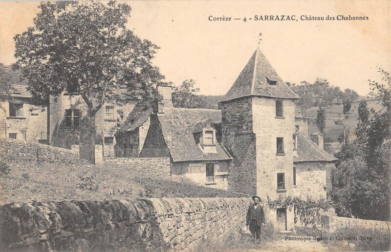 Carte postale ancienne Sarrazac Chateau Des Chabannes à Bannes