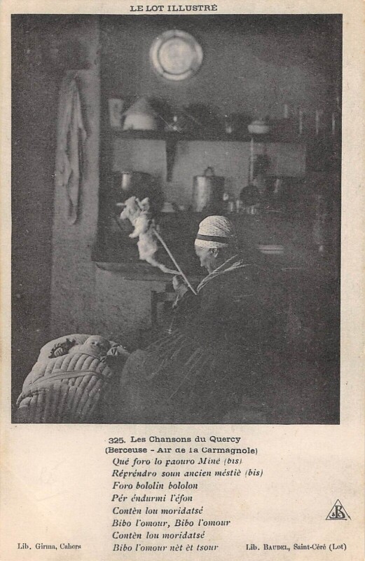 Carte postale ancienne Le Lot Illustre Les Chansons Du Quercy Berceuse