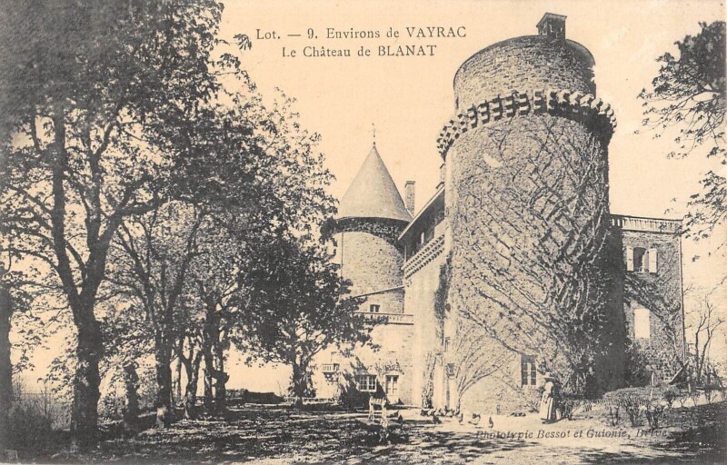 Carte postale ancienne Env.de Vayrac Chateau De Blanat à Vayrac