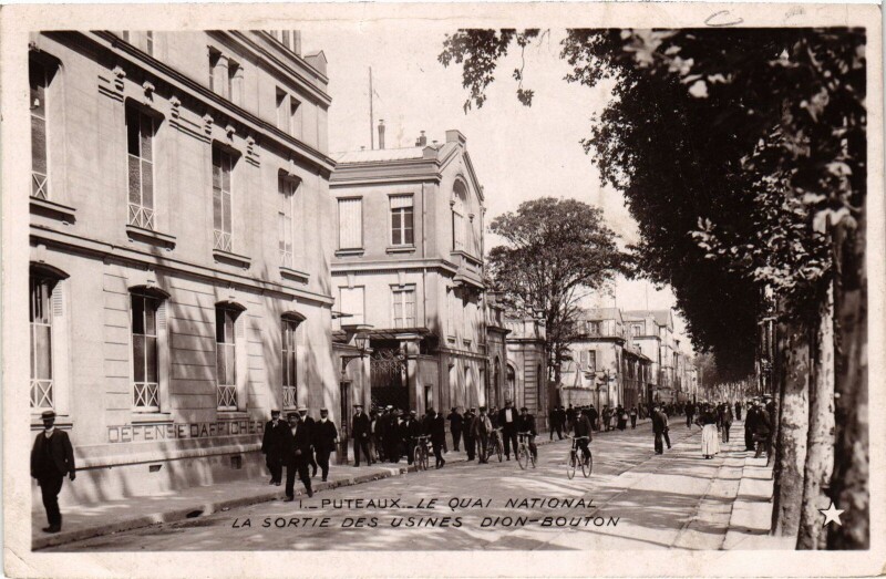 Carte postale ancienne Puteaux Le Quai National France à Puteaux