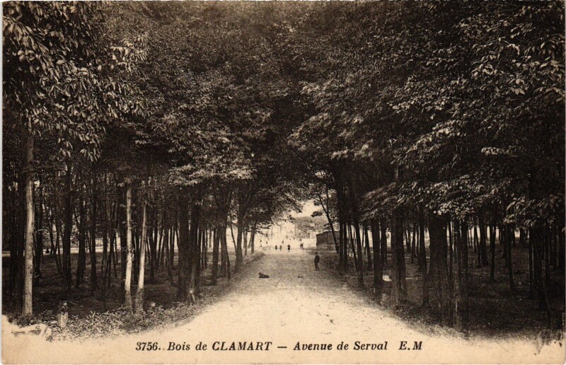 Carte postale ancienne Clamart Avenue de Serval France à Clamart