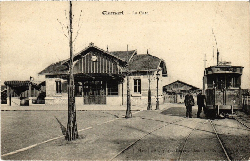 Carte postale ancienne Clamart La Gare France à Clamart