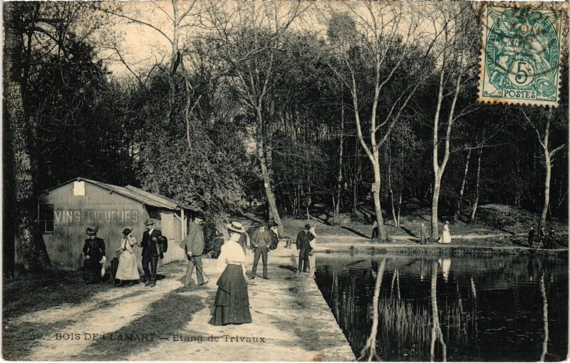 Carte postale ancienne Clamart Etang de Trivaux France à Clamart