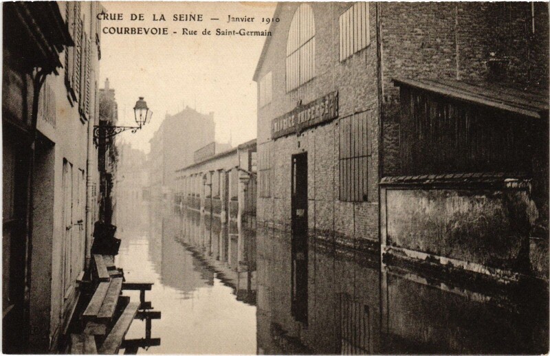 Carte postale ancienne Courbevoie Rue de Saint-Germain France à Courbevoie