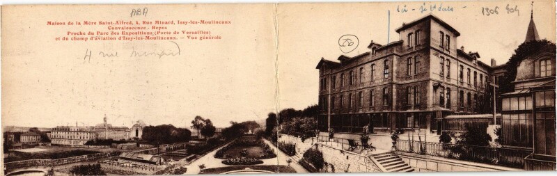 Carte postale ancienne Issy-les-Moulineaux Maison de la Mere Saint-Alfred France à Issy-les-Moulineaux