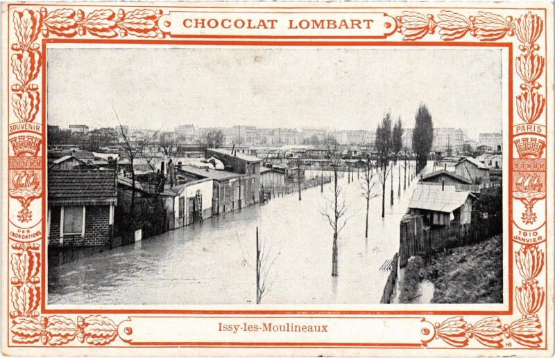 Carte postale ancienne Issy-les-Moulineaux Chocolat Lombart France à Issy-les-Moulineaux