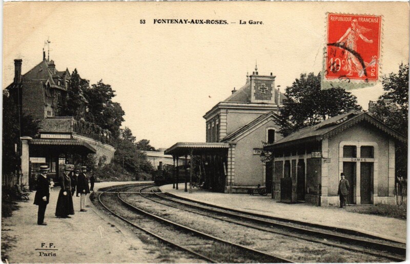 Carte postale ancienne Fontenay aux Roses La Gare France à Fontenay-aux-Roses