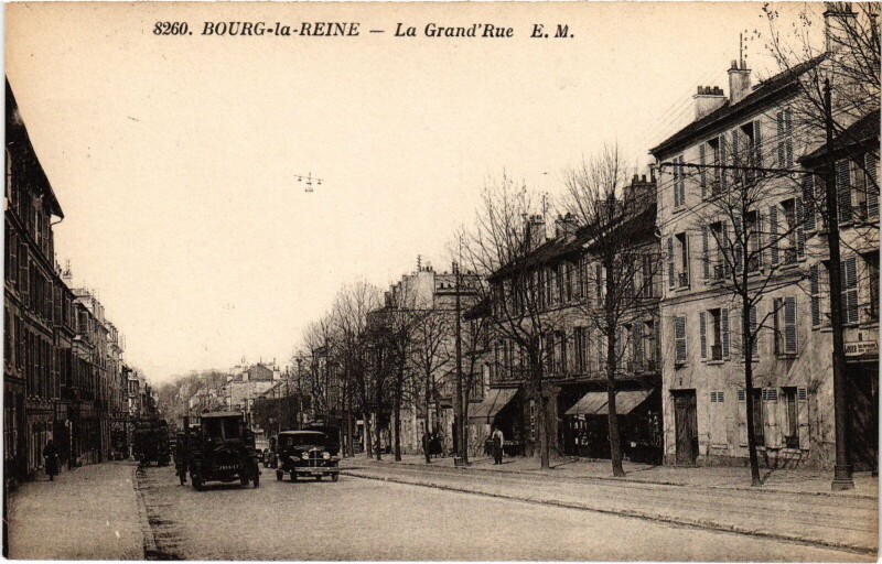 Carte postale ancienne Bourg la Reine La Grande Rue France à Bourg-la-Reine