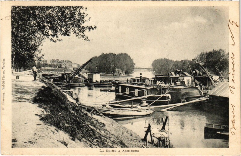 Carte postale ancienne Asnieres La Seine France