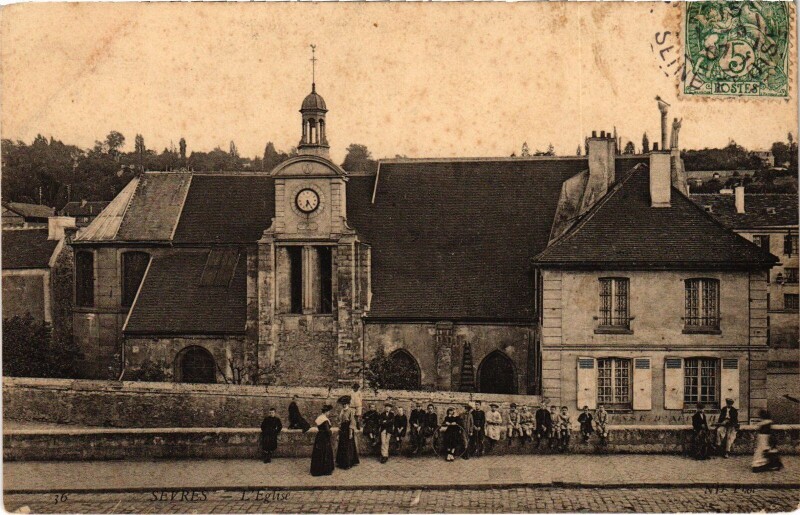 Carte postale ancienne Sevres L'Eglise France