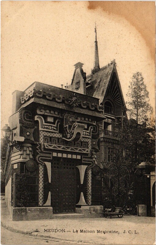 Carte postale ancienne Meudon La Maison Mexicaine France à Meudon