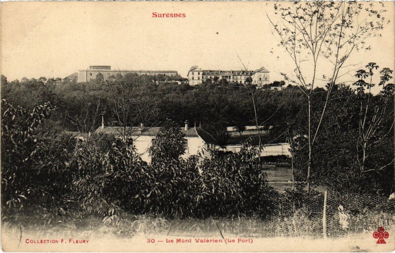 Carte postale ancienne Suresnes Le Mont Valerien, Le Fort France à Suresnes