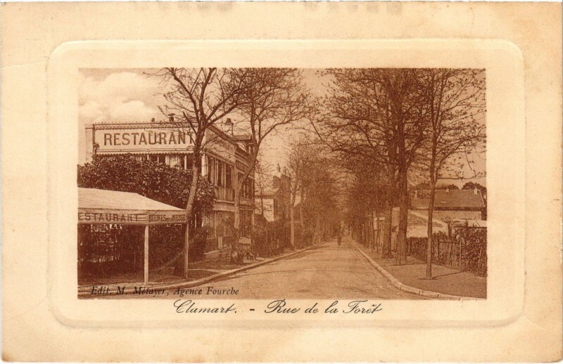 Carte postale ancienne Clamart Rue de la Foret France à Clamart