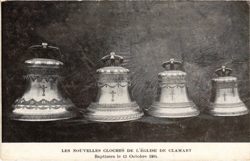 Carte postale ancienne Clamart Les Nouvelles Cloches de l'Eglise France à Clamart