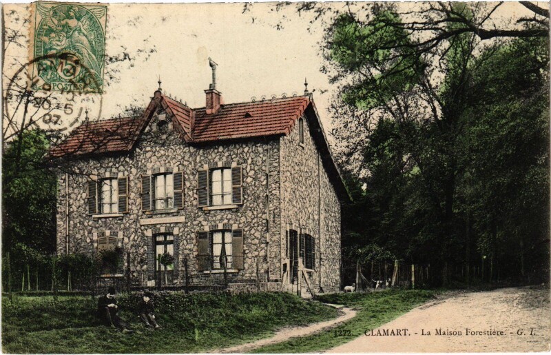 Carte postale ancienne Clamart La Maison Forestiere France à Clamart