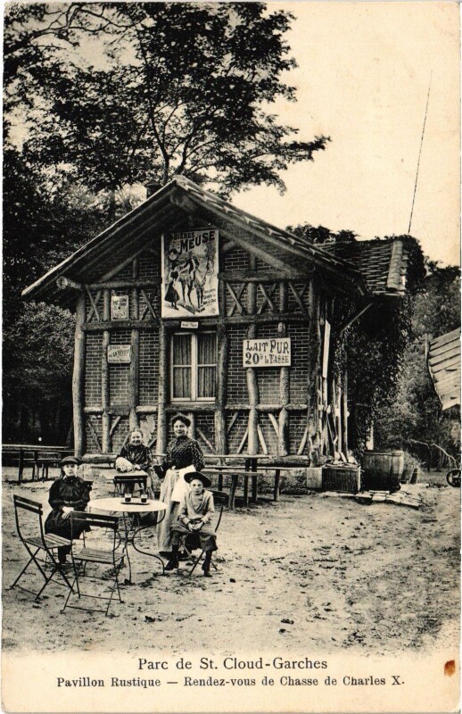 Carte postale ancienne Saint-Cloud Pavillon Rustique France à Saint-Cloud