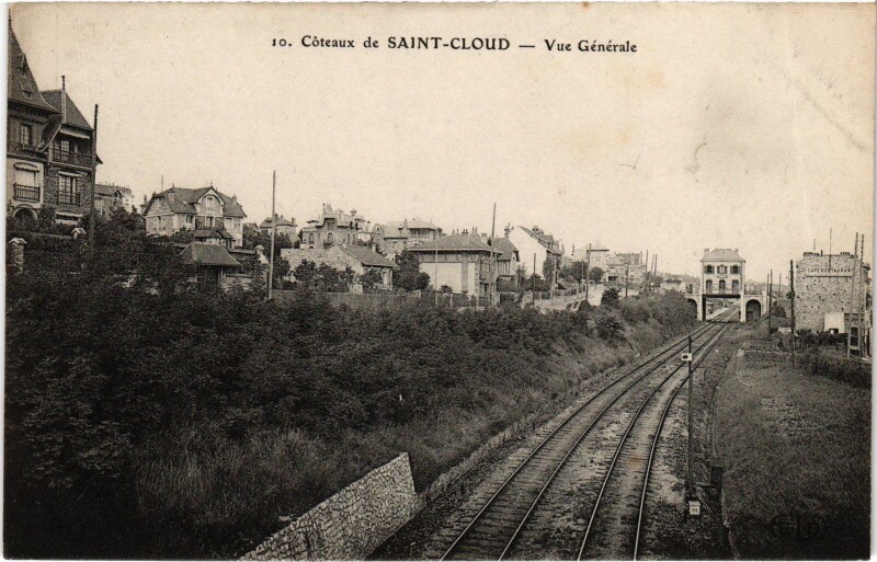 Carte postale ancienne Saint-Cloud Vue Generale France à Saint-Cloud