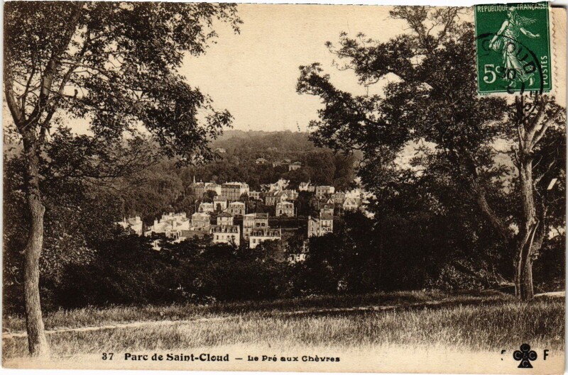 Carte postale ancienne Saint-Cloud Le Pre aux Chevres France à Saint-Cloud