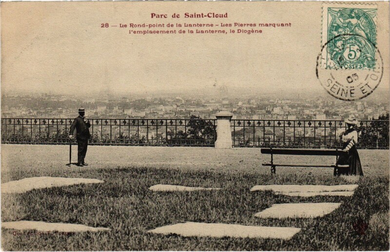 Carte postale ancienne Saint-Cloud Le Parc France à Saint-Cloud