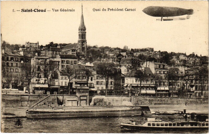 Carte postale ancienne Saint-Cloud Vue Generale France à Saint-Cloud