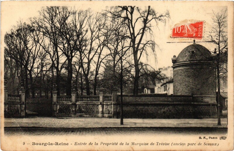 Carte postale ancienne Bourg la Reine Entree de la Propriete France à Bourg-la-Reine