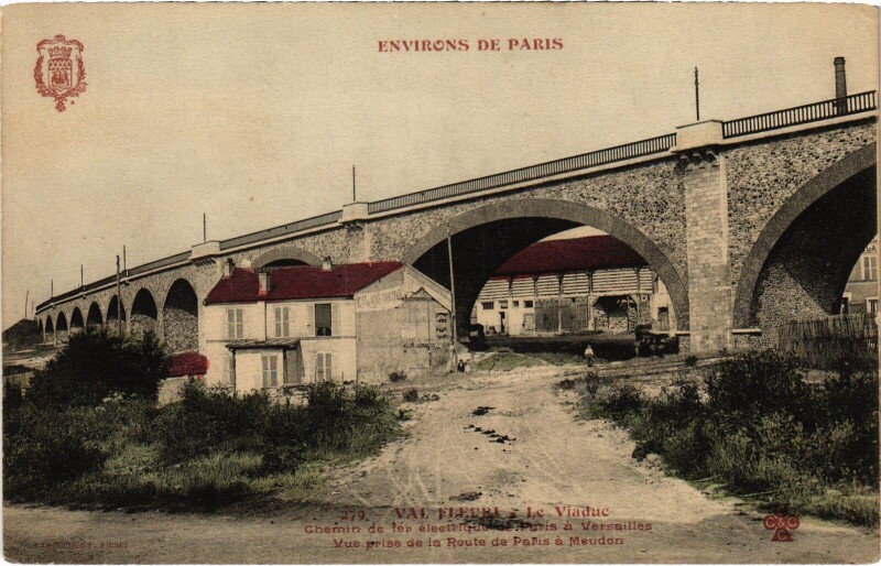 Carte postale ancienne Val-Fleury Le Viaduc France