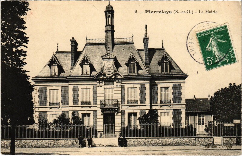 Carte postale ancienne Pierrelaye La Mairie France à Pierrelaye