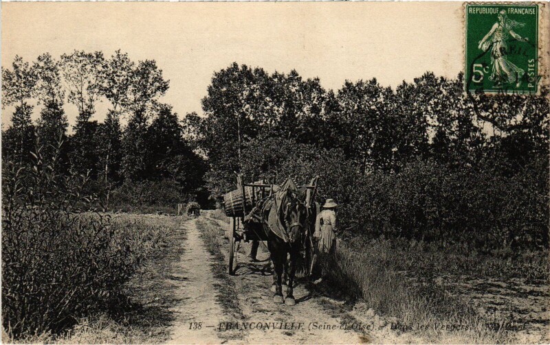 Carte postale ancienne Franconville Dans les Vergers France à Franconville