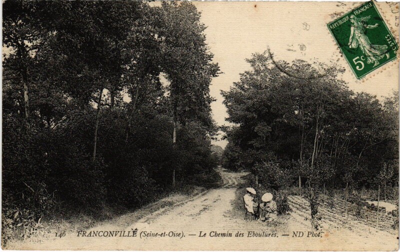 Carte postale ancienne Franconville Le Chemin des Eboulures France à Franconville