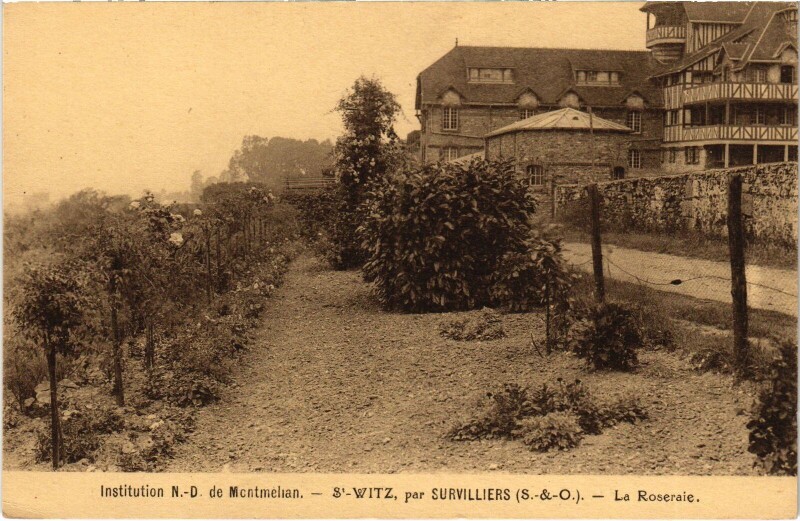 Carte postale ancienne Survilliers La Roseraie France à Survilliers