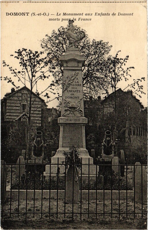 Carte postale ancienne Domont Le Monument aux Enfants France à Domont