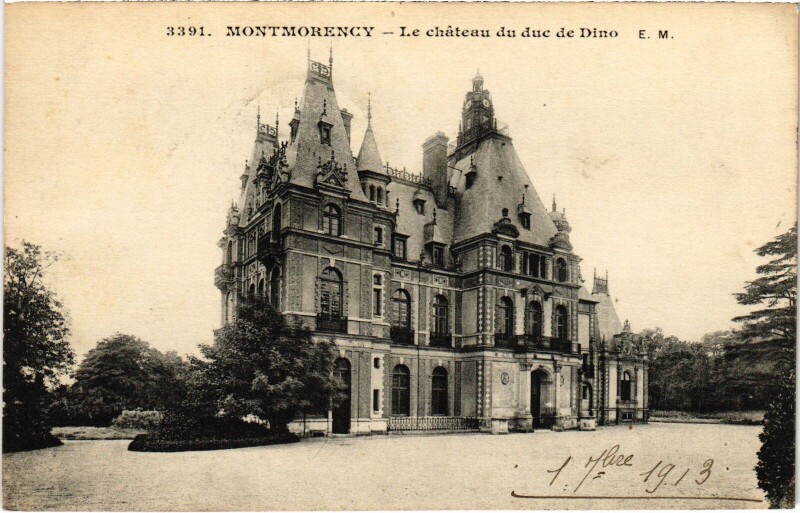 Carte postale ancienne Montmorency Le Chateau du duc de Dino France à Montmorency