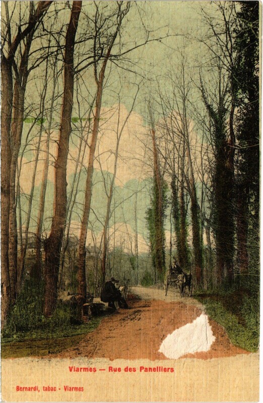 Carte postale ancienne Viarmes Rue des Panelliers France à Viarmes