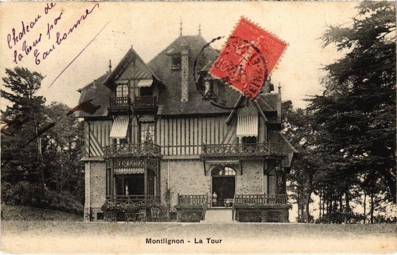 Carte postale ancienne Montlignon La Tour France à Montlignon